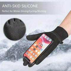 Windproof Winter Cycling Gloves Touch Screen Warm Anti Slip Waterproof