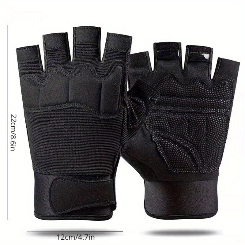 Kids Half Finger Gloves Non slip Training Protective Gloves