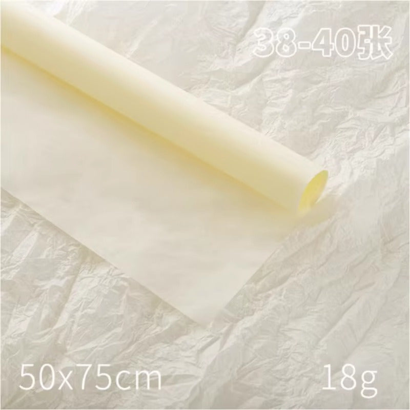40 Sheets Flower Pear Paper Wrapping Paper for Bouquet Rose Flower