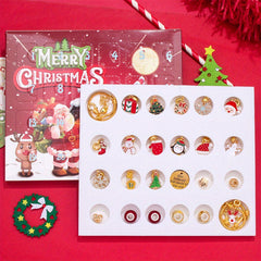 Golden Christmas Countdown Calendar DIY Bracelet Advent Set