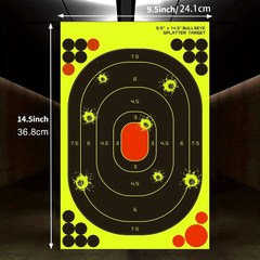 24 13X36 Fluorescent Targets Self Adhesive Highly Visibility Practice Stickers