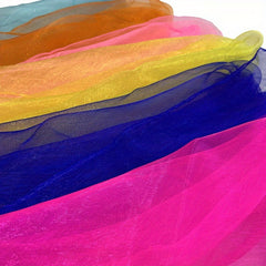 12pcs Square Juggling Silk Dance Scarves Performance Props Accessories