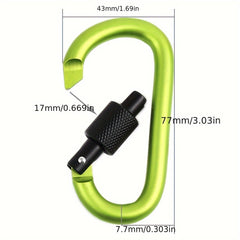 4 Pcs Aluminum Buckle Lock Tent Hook for Outdoor Activities