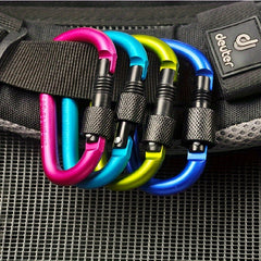4 Pcs Aluminum Buckle Lock Tent Hook for Outdoor Activities