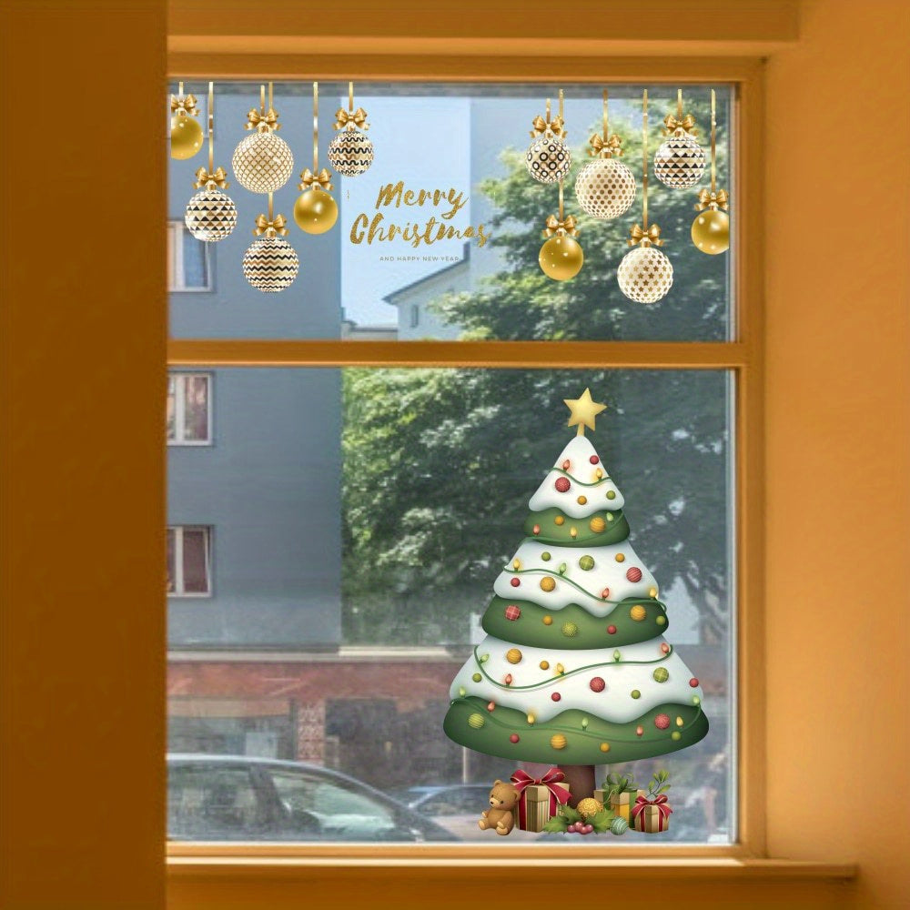 Christmas Tree Wall Stickers Combo for Year Decor
