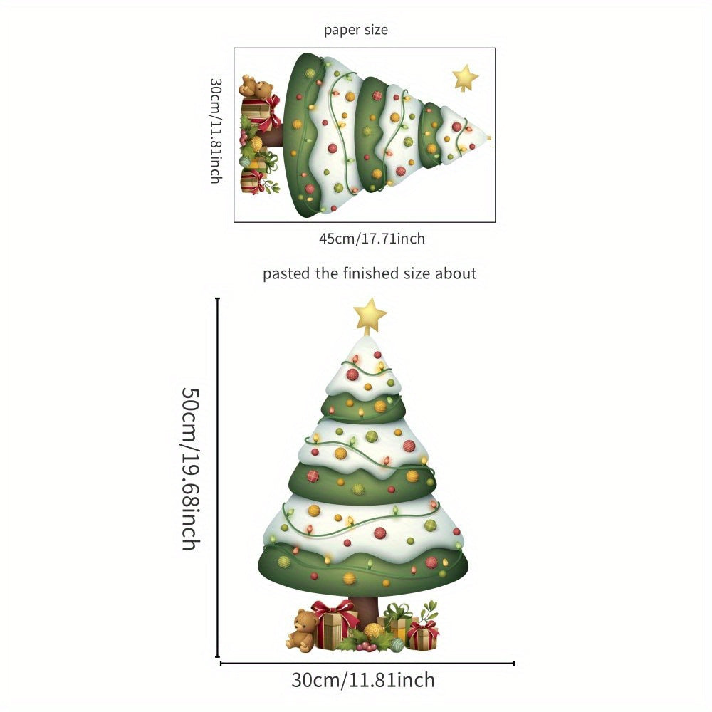 Christmas Tree Wall Stickers Combo for Year Decor
