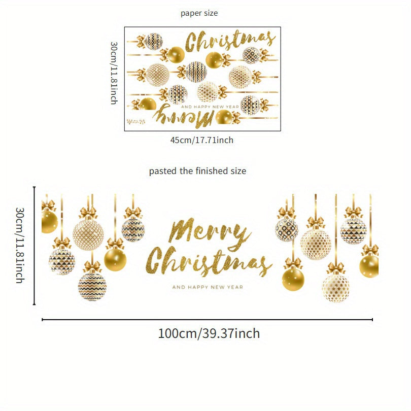 Christmas Tree Wall Stickers Combo for Year Decor