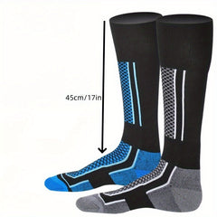 Men's Outdoor Ski Socks Knee High Winter Mountaineering Thick Warm Sports Socks