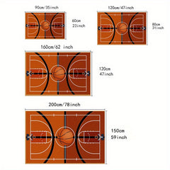 Basketball Court Crystal Pile Carpet Living Room Play Mat