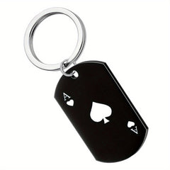 Creative Poker Playing Card Keychain Metal Key Chain Keyring Purse Bag Charm