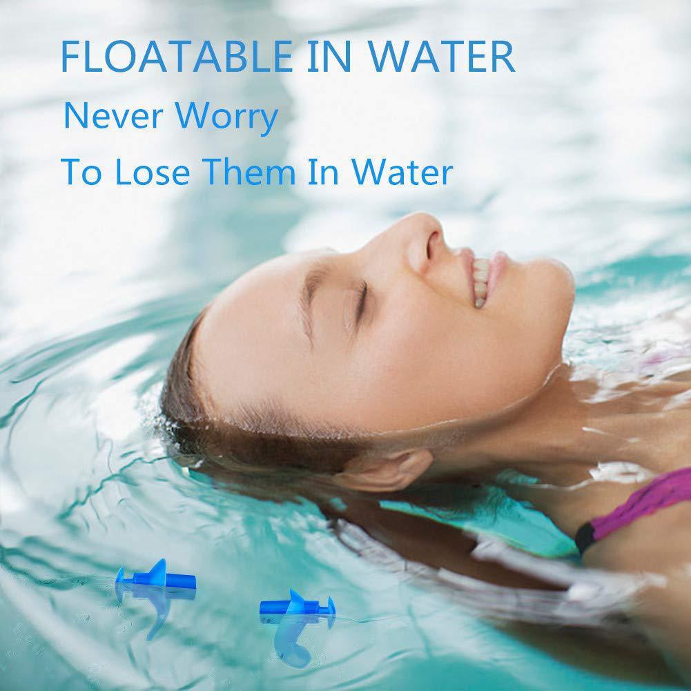 Waterproof Reusable Silicone Earplugs for Swimming