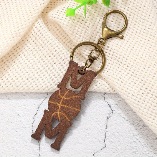 Sports Style Ball Type Charm Keyring Bag Decorative Keychain