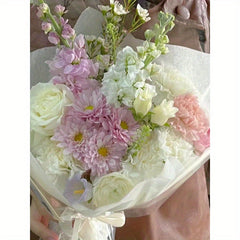 40pcs Snow Pear Flower Wrapping Paper Waterproof Bouquet Thickened