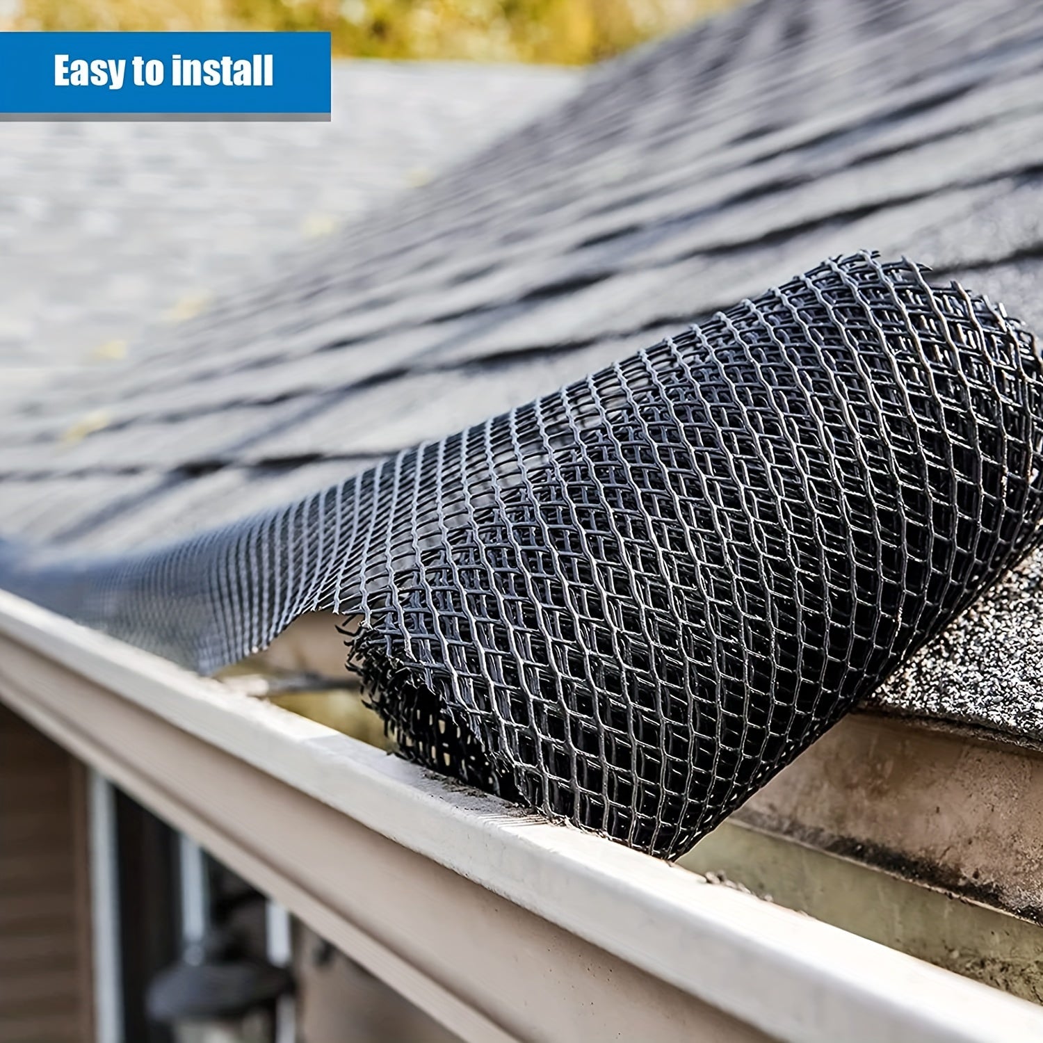 Gutter Guard Mesh Leaf Blocking Net Prevents Sewer Clogs