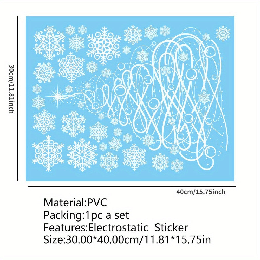 Christmas Stickers Tree Snowflake Window Decorations