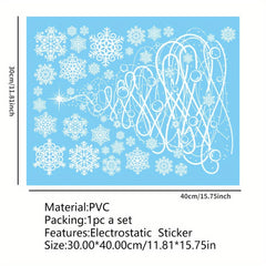 Christmas Stickers Tree Snowflake Window Decorations