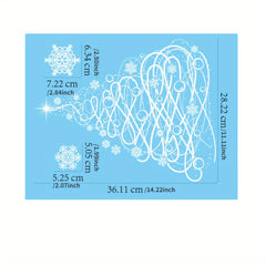 Christmas Stickers Tree Snowflake Window Decorations
