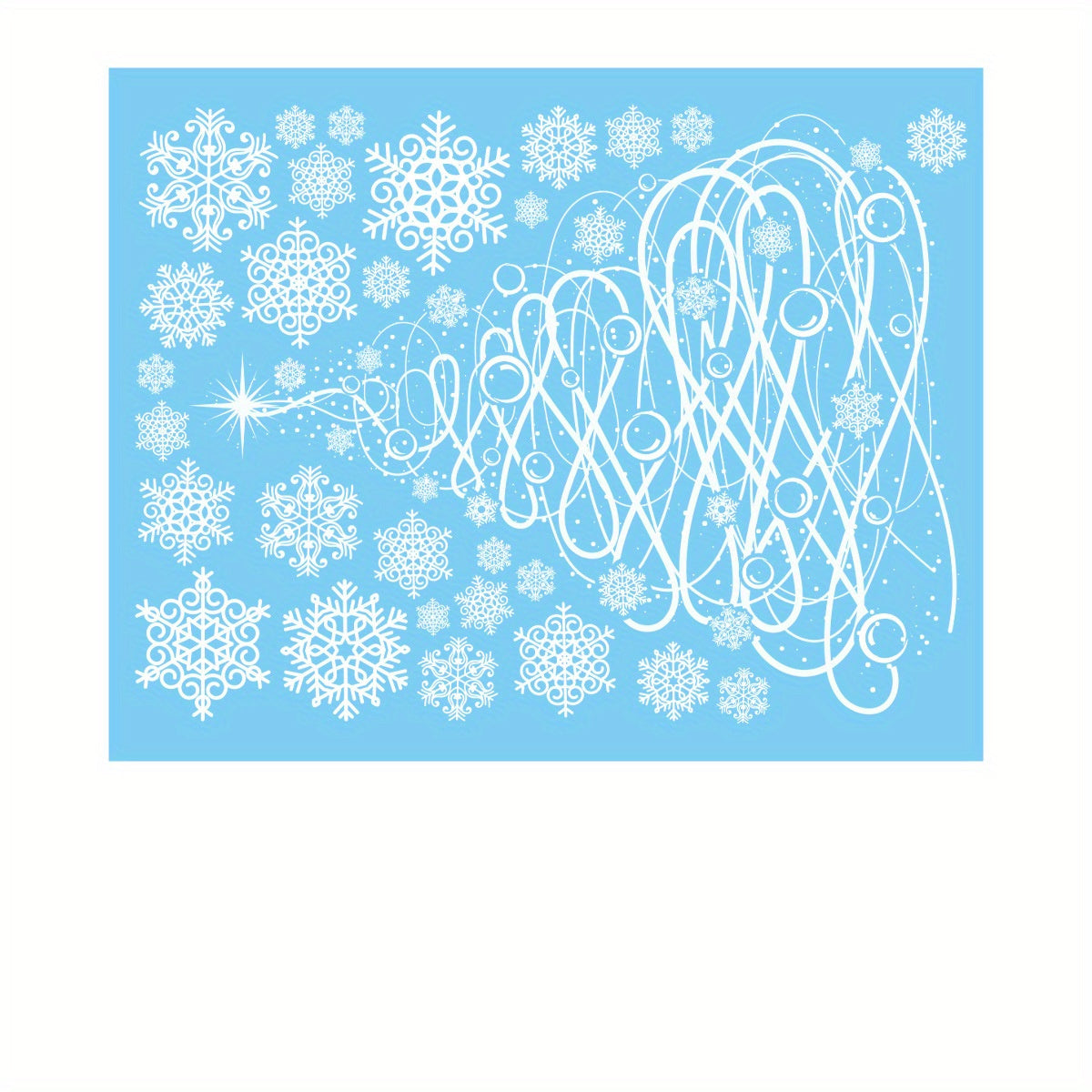 Christmas Stickers Tree Snowflake Window Decorations