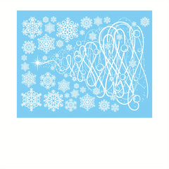 Christmas Stickers Tree Snowflake Window Decorations