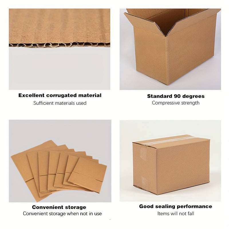 10pcs Household Practical Items Packaging Boxes, Reusable Cardboard Boxes