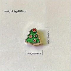 DIY Double Sided Two Christmas Tree Beads Bracelet Accessories