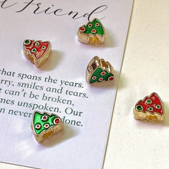 DIY Double Sided Two Christmas Tree Beads Bracelet Accessories