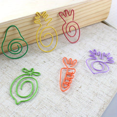 20pcs Random Cartoon Style Paper Clip Creative Shape Paper Clip Photo Folder Pin