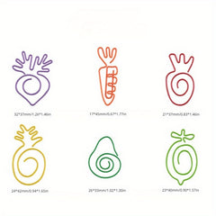 20pcs Random Cartoon Style Paper Clip Creative Shape Paper Clip Photo Folder Pin