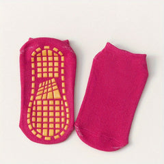 Women's Non-slip Yoga Socks, Breathable Low-cut Ankle Socks with Grips