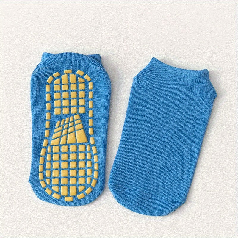 Women's Non-slip Yoga Socks, Breathable Low-cut Ankle Socks with Grips