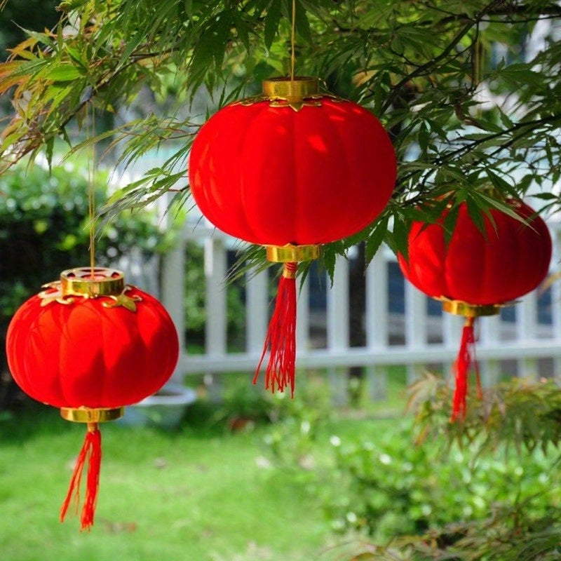 20pcs Red Lantern Lucky Hanging Lanterns Chinese New Year Wedding Party Decorati