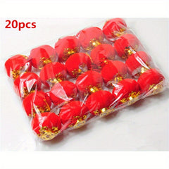 20pcs Red Lantern Lucky Hanging Lanterns Chinese New Year Wedding Party Decorati