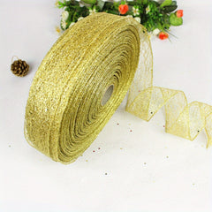 2m Mesh Ribbon Transparent Christmas Ribbon for Gift Wrapping DIY Crafts