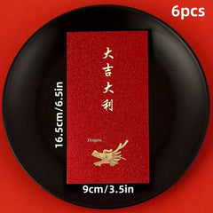12pcs Chinese Red Envelopes Lucky Money Envelopes Dragon Year