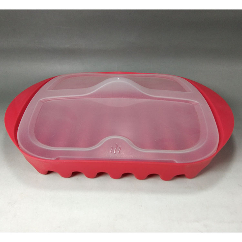 Microwave Bacon Tray With Splatter Lid - Bacon Cooker