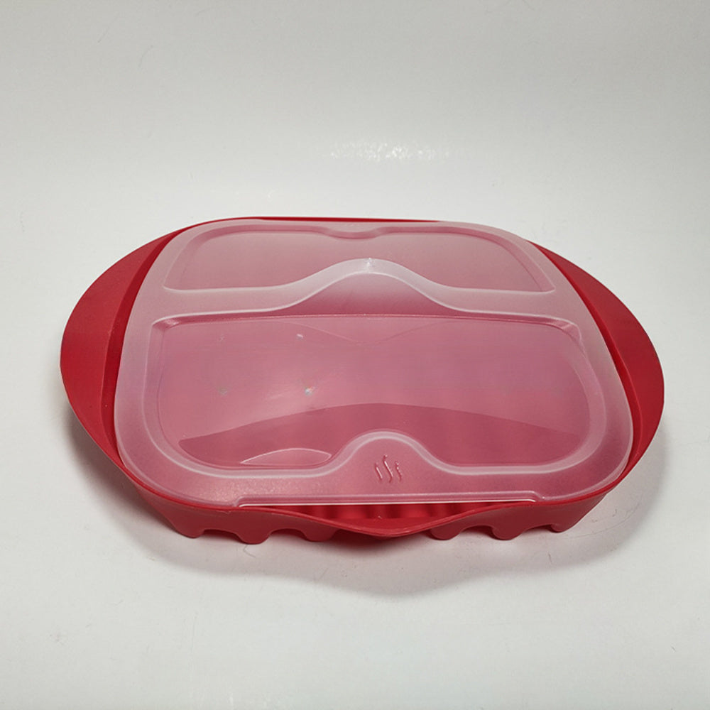 Microwave Bacon Tray With Splatter Lid - Bacon Cooker