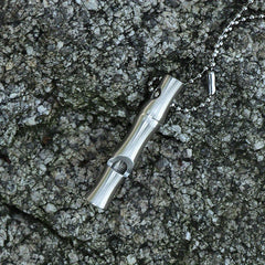 Mini Stainless Steel Bamboo Whistle High Decibel