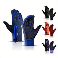 2 Pairs Winter Touch Screen Warm Gloves for Outdoor Driving