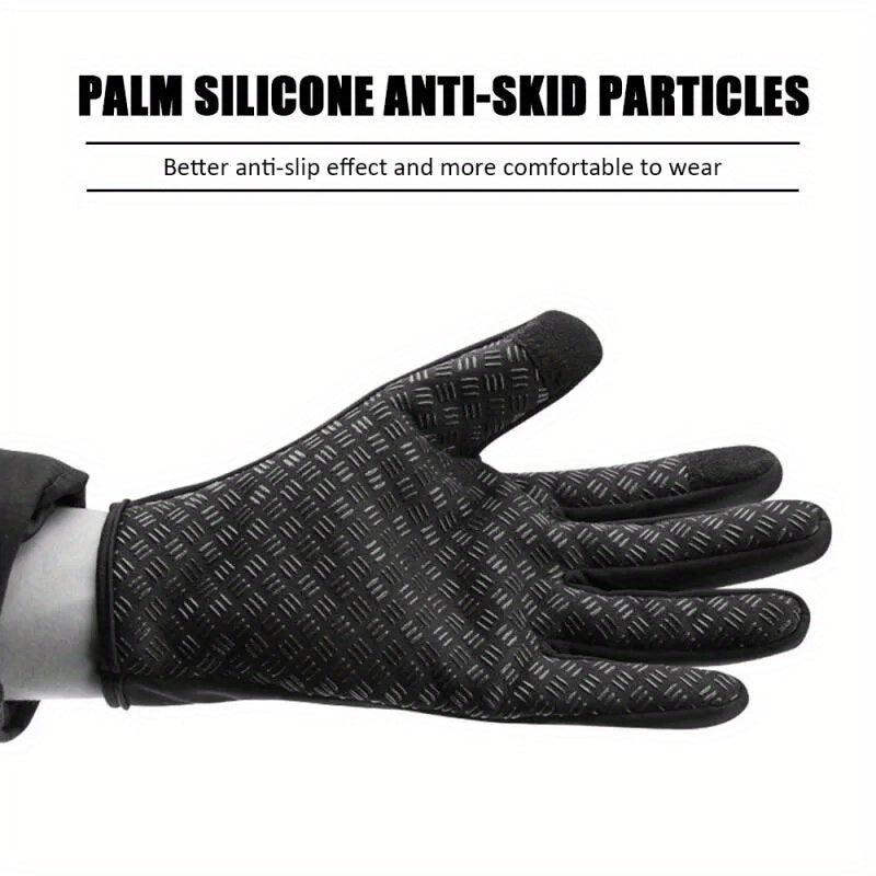2 Pairs Winter Touch Screen Warm Gloves for Outdoor Driving