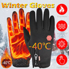 2 Pairs Winter Touch Screen Warm Gloves for Outdoor Driving