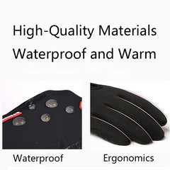 2 Pairs Winter Touch Screen Warm Gloves for Outdoor Driving