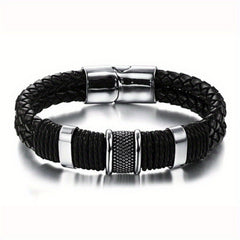 Unisex Braid Bracelet Stainless Steel Vintage Gift