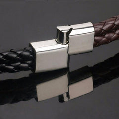 Unisex Braid Bracelet Stainless Steel Vintage Gift