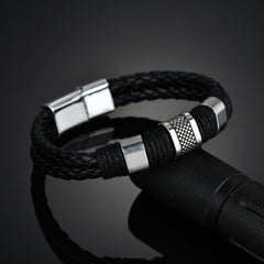 Unisex Braid Bracelet Stainless Steel Vintage Gift