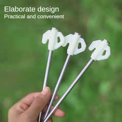 10pcs Camping Canopy Tent Nails Wind Rope Nail Butterfly Shaped Tent Stakes