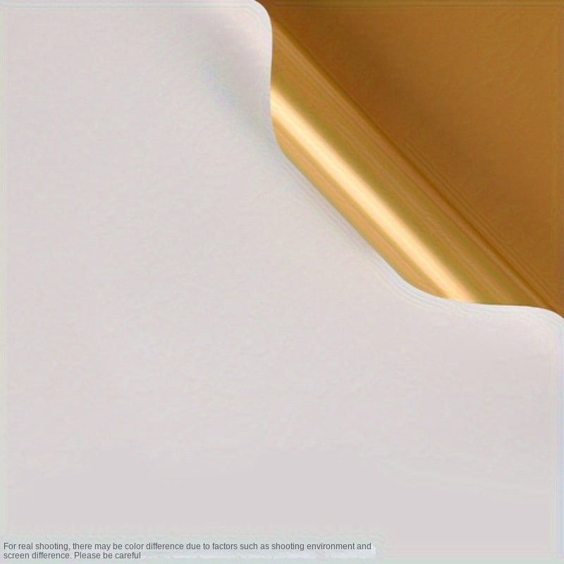 Golden Flower Wrapping Paper Bundle - 20 Sheets