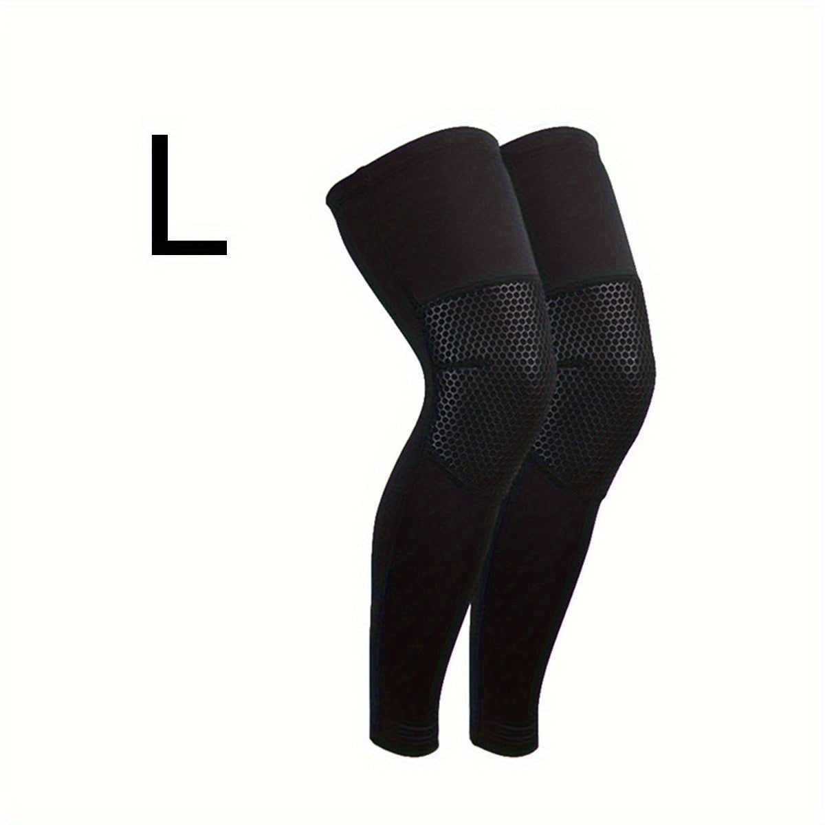 2pcs Compression Knee Pads Support Elastic Long Kneepad Brace Volleyball Bas