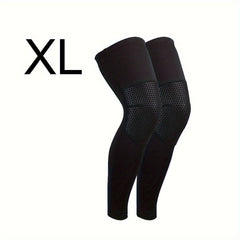 2pcs Compression Knee Pads Support Elastic Long Kneepad Brace Volleyball Bas