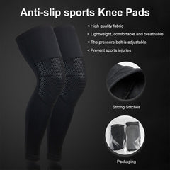 2pcs Compression Knee Pads Support Elastic Long Kneepad Brace Volleyball Bas
