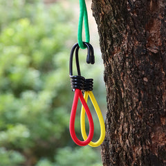 8PCS Camping Tent Elastic Rope Buckles Fixed Binding Strap